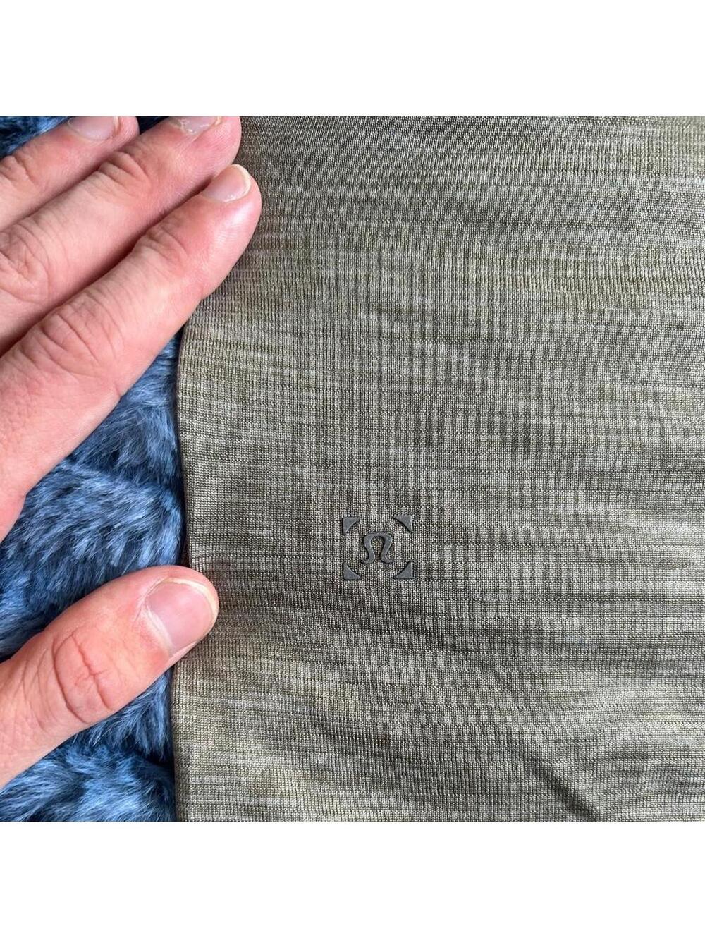Lululemon Men's Khaki and Green Polo-shirt